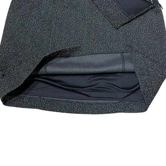 Karl Lagerfeld Pencil Skirt Black Splatted Textured Office Business - Picture 8 of 9